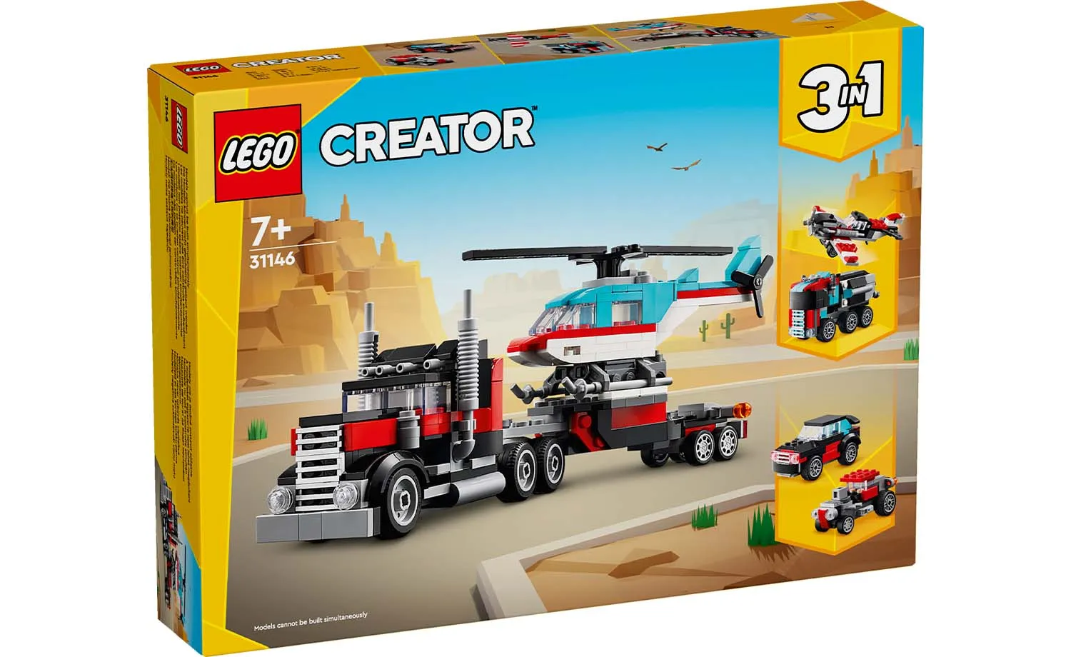 31146 | LEGO® Creator 3-in-1 Flatbed Truck With Helicopter