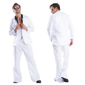 80s Retro Disco Costumes Cosplay Halloween Suit Outfit For Men