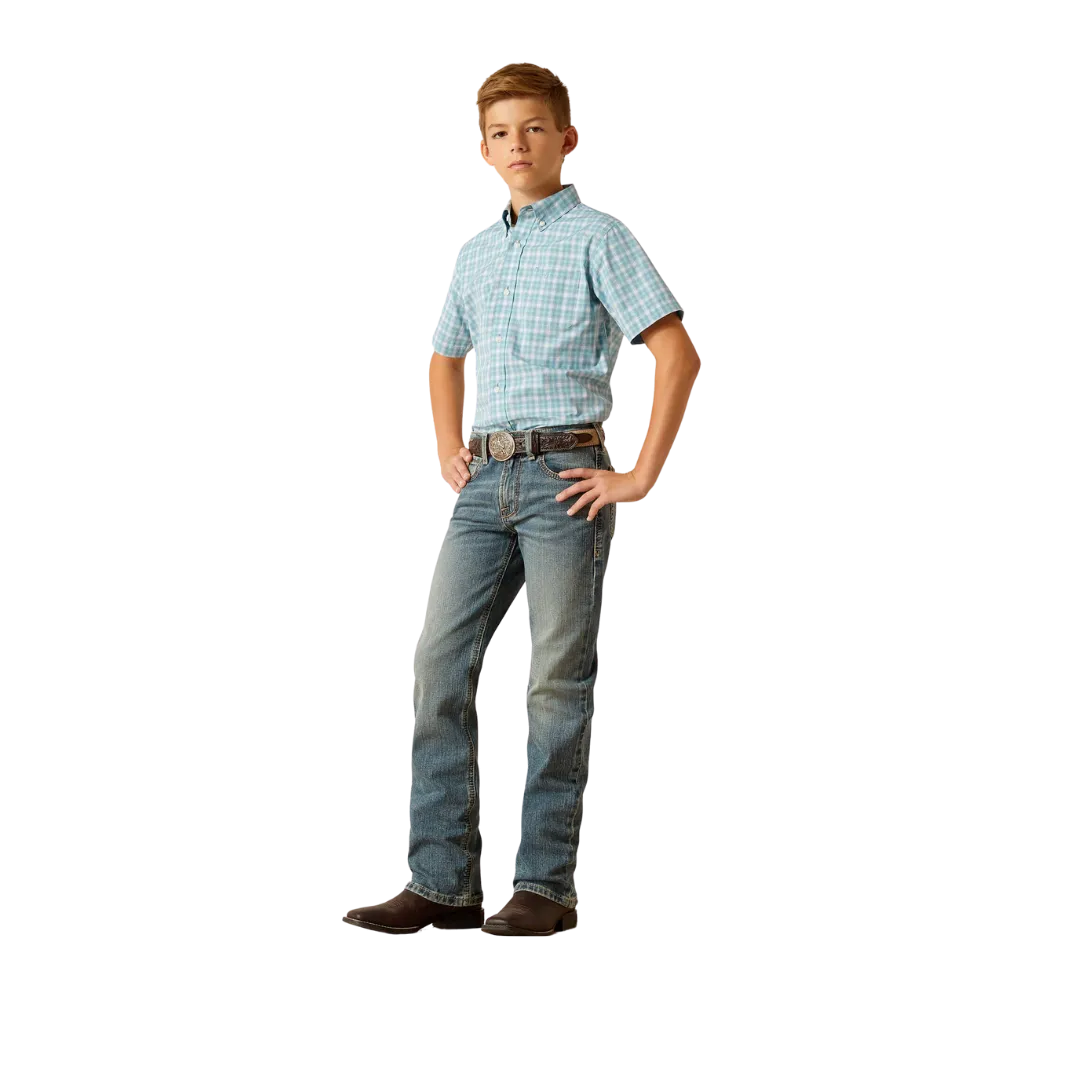 Ariat Kid's Pro Series Erin Classic Fit Blue Heaven Shirt