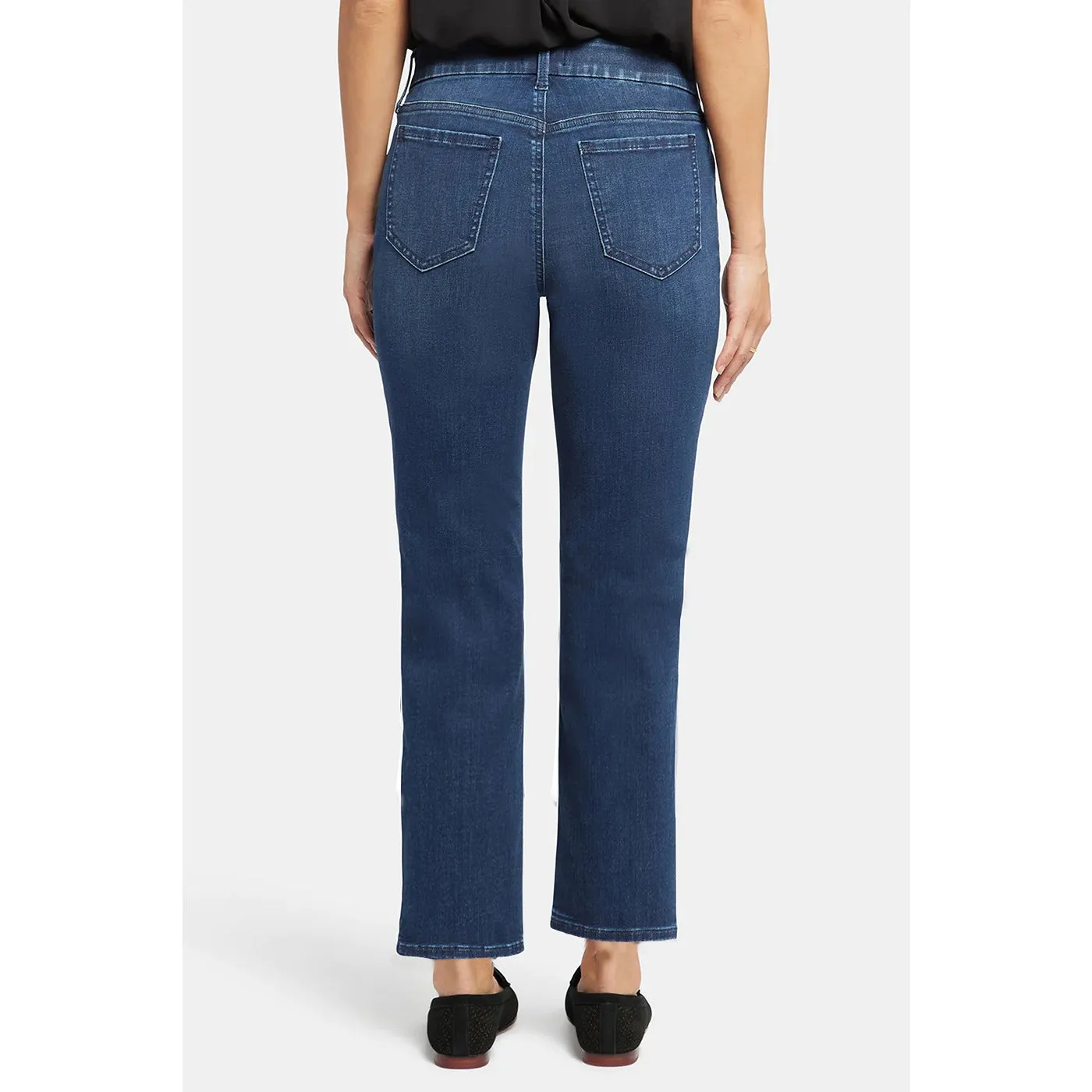 Blue Rinse Wash Straight Jeans