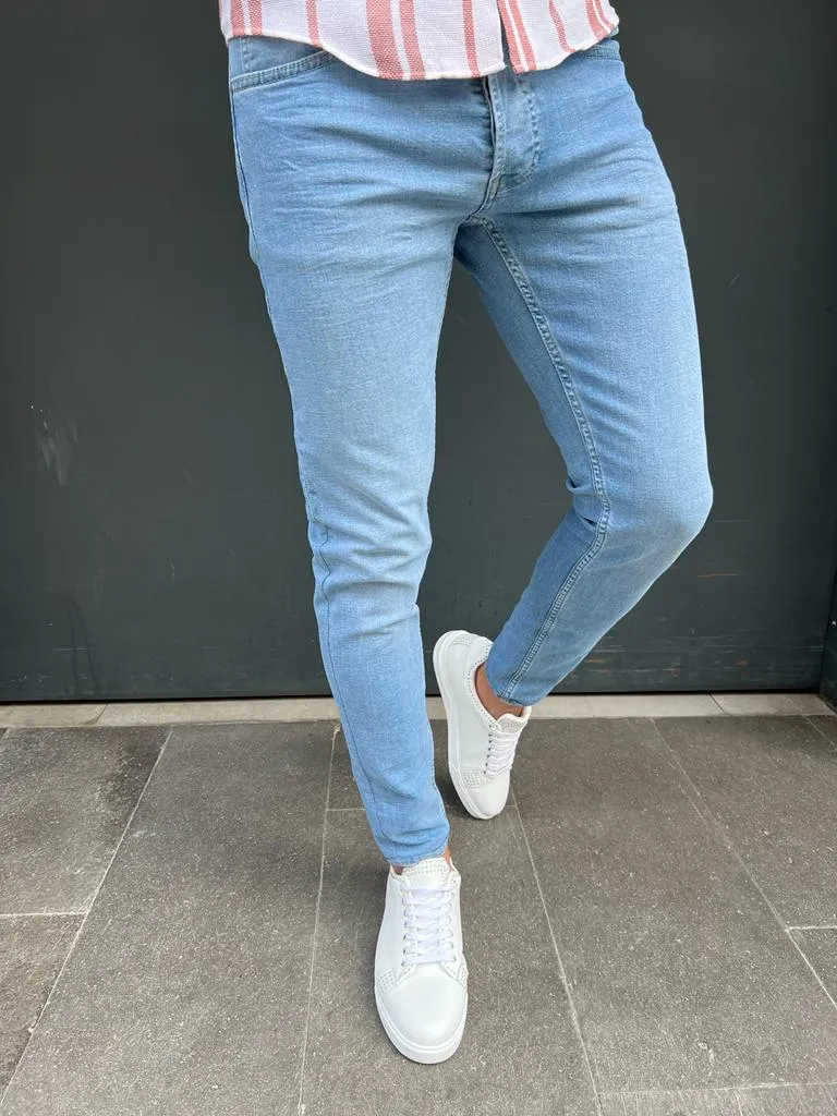 Bojoni Veneta Slim Fit Lycra Blue Jeans