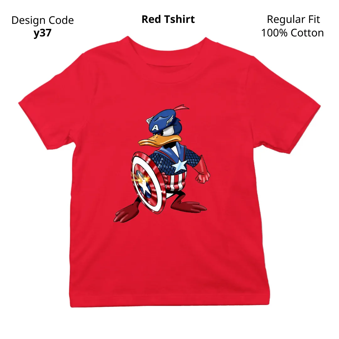 Captain America T-shirt ( Design Y37 )