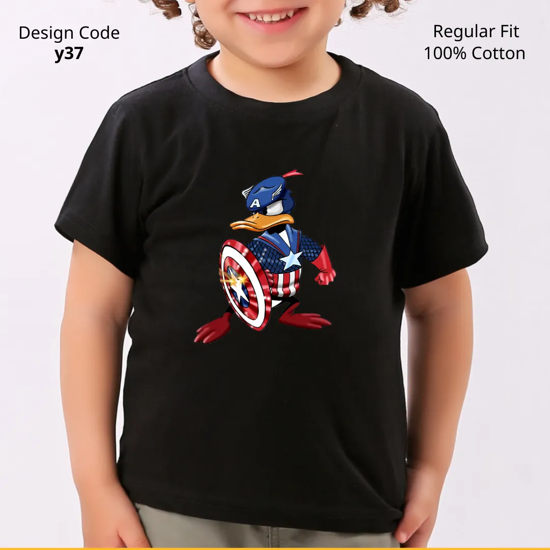 Captain America T-shirt ( Design Y37 )