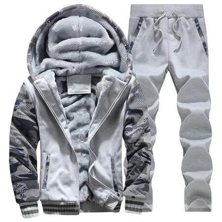 CarrollClassic thick Fleece Hoodie Sweatsuit