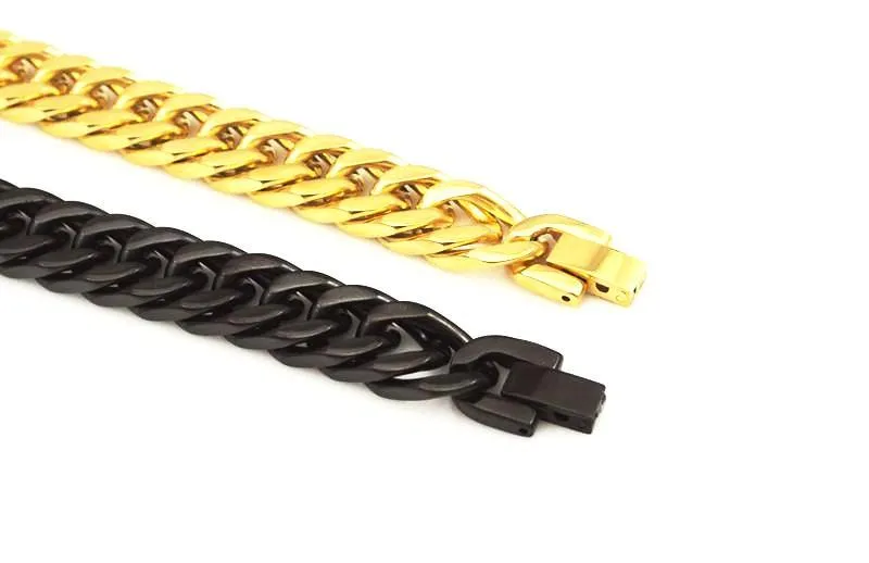 Classy Men Black Chain Bracelet