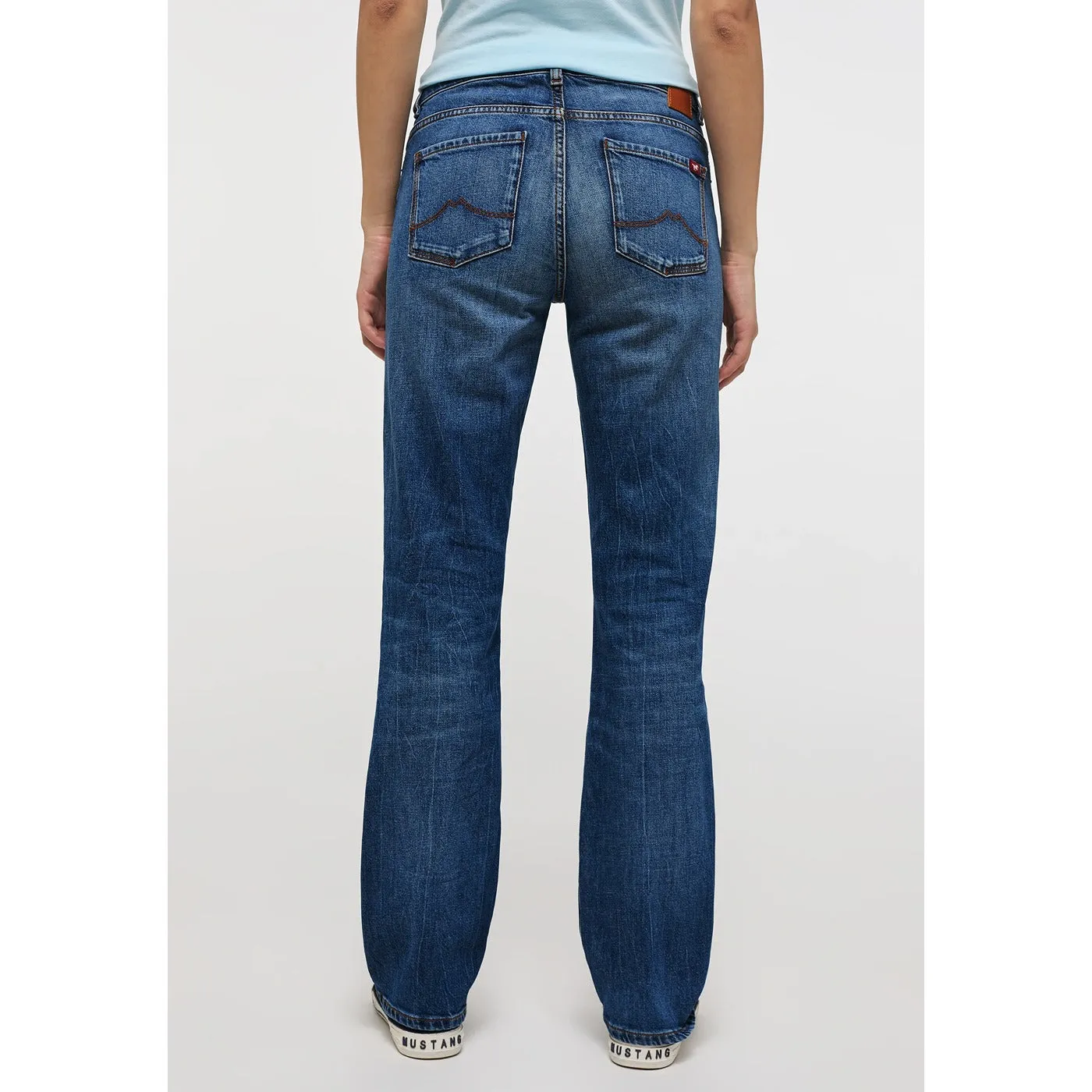 Dark Blue Low Rise Straight Jeans