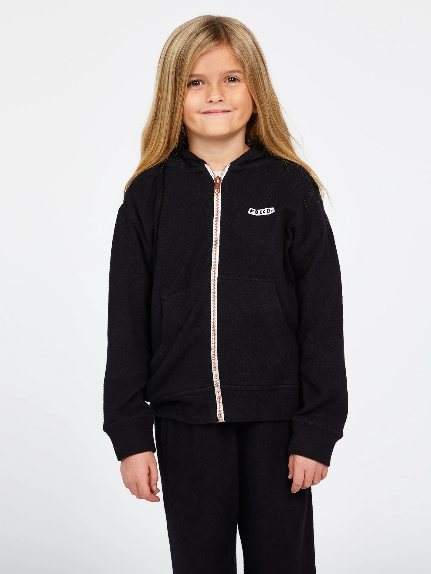 Girls Lived In Lounge Zip Up Hoodie - Black