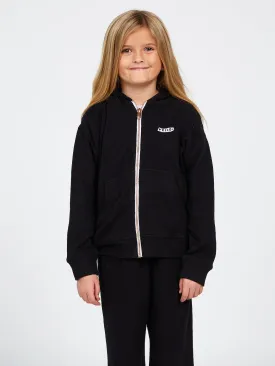 Girls Lived In Lounge Zip Up Hoodie - Black