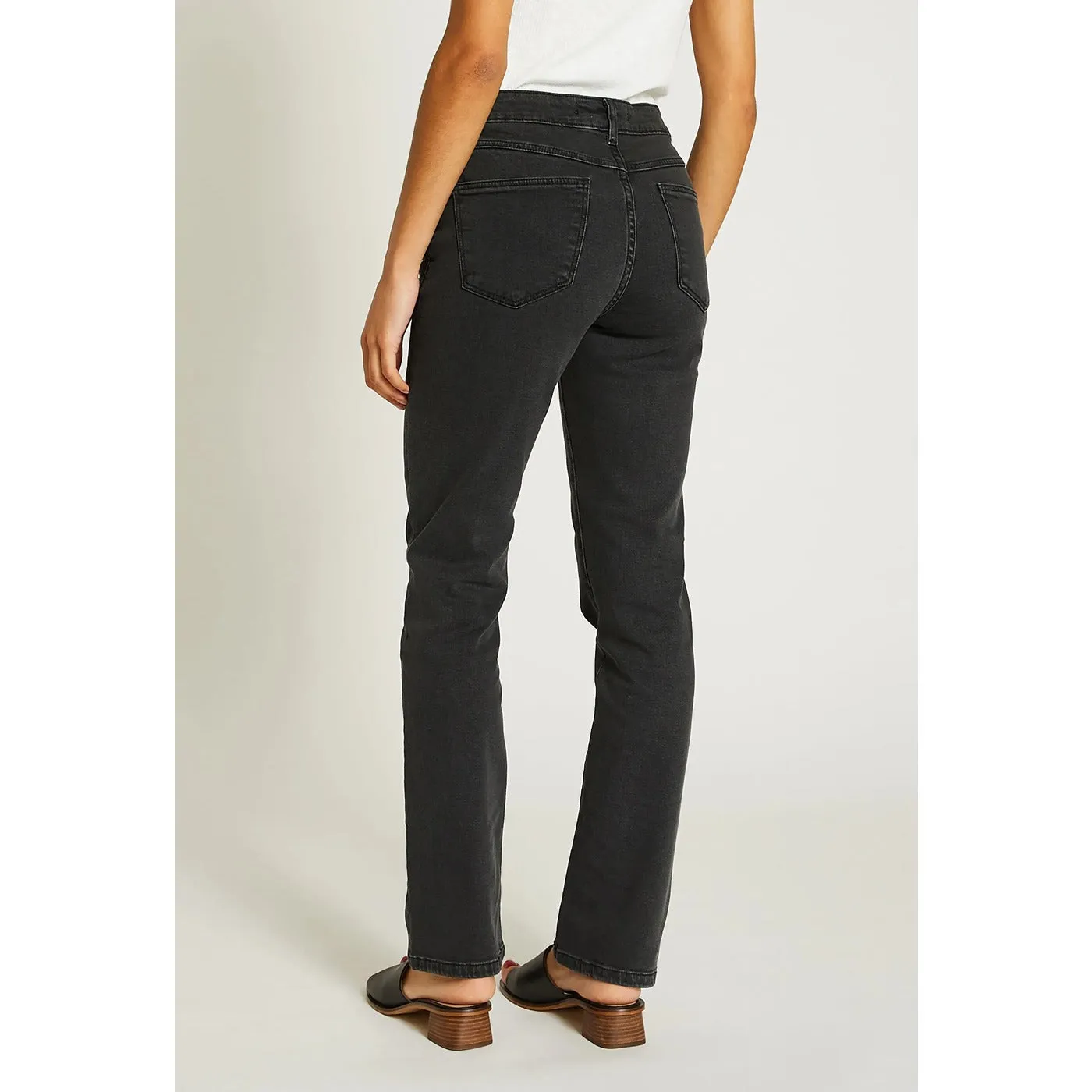 Grey Slim Mid Rise Jeans