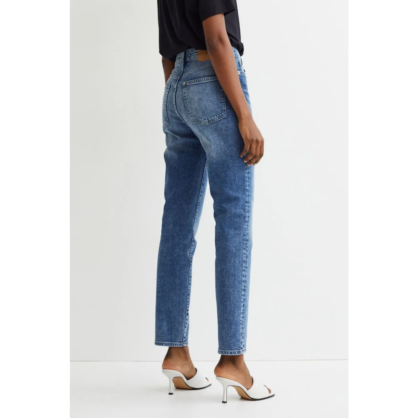 HM Mom Fit Button Fly Jeans