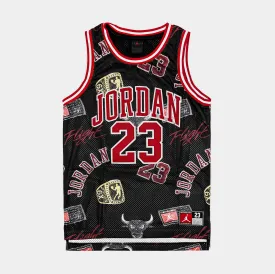 JDN 23 AOP Tank Grade School Jersey (Black/Red)