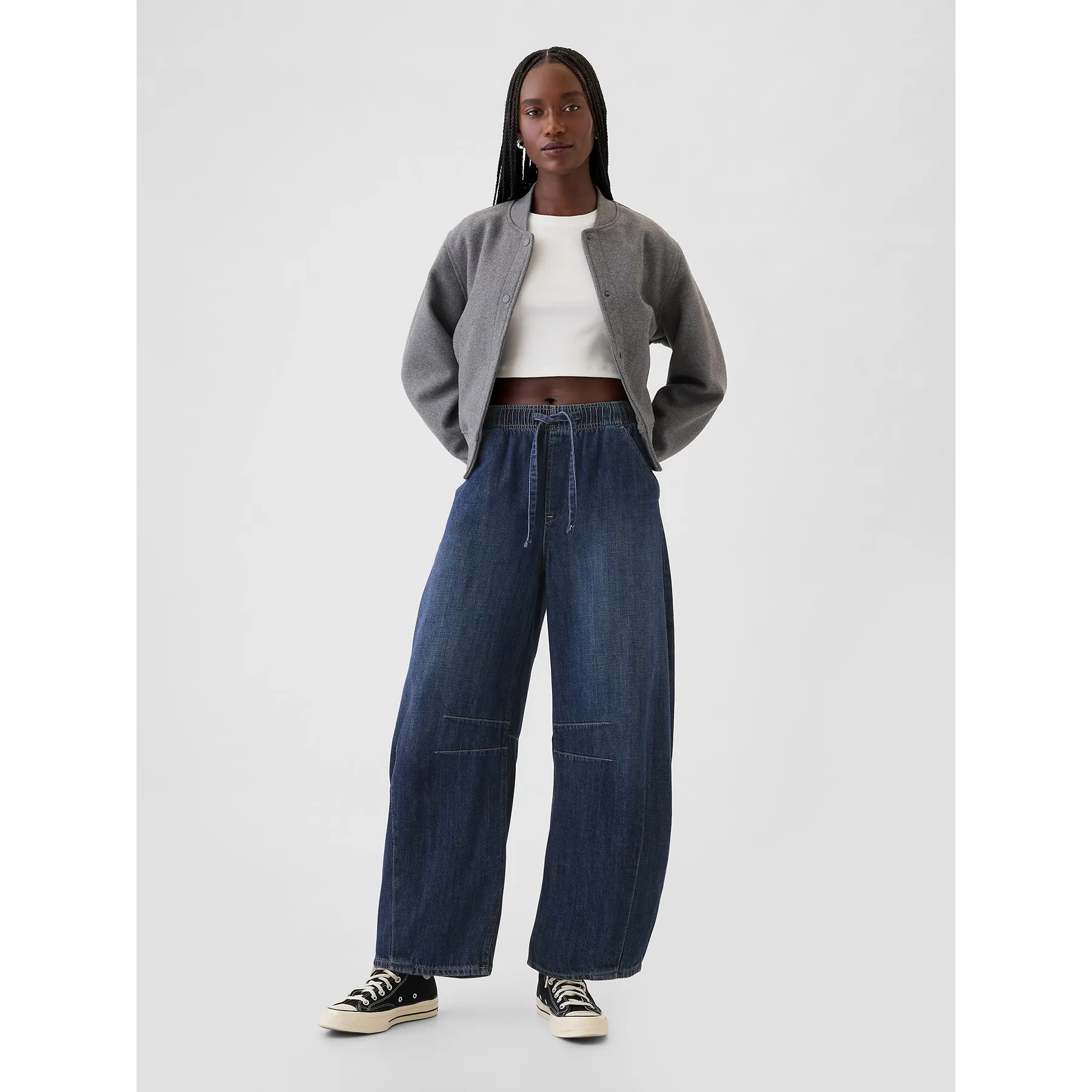 Mid Rise Easy Horseshoe Jeans