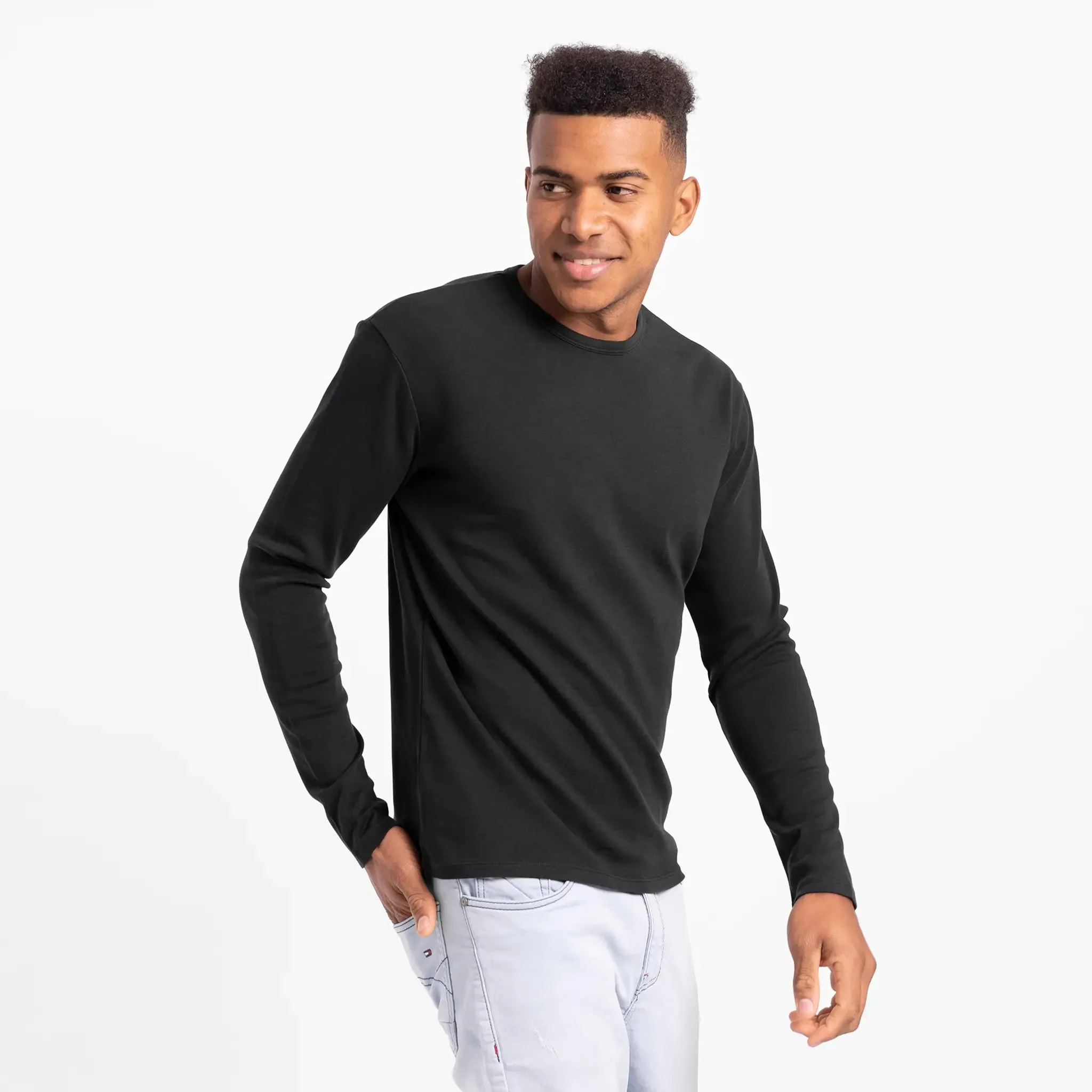 Mix 4 Pack - Men's Organic Pima Cotton Crew Neck, V-Neck, Long Sleeve & Tank Top