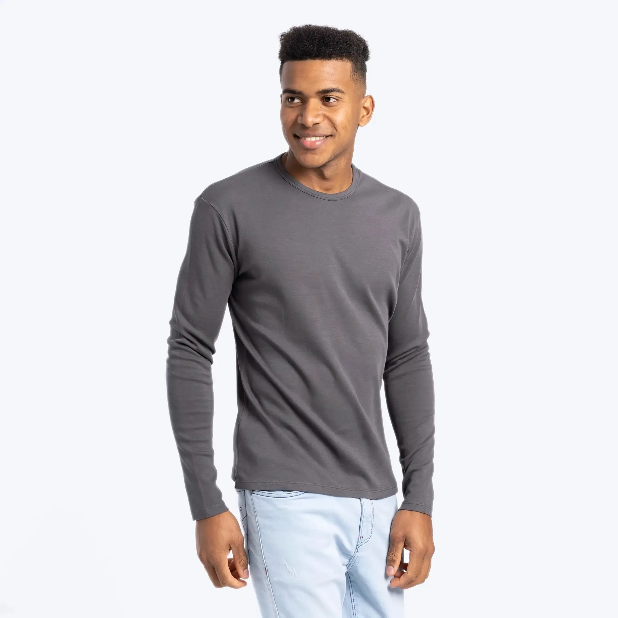 Mix 4 Pack - Men's Organic Pima Cotton Crew Neck, V-Neck, Long Sleeve & Tank Top