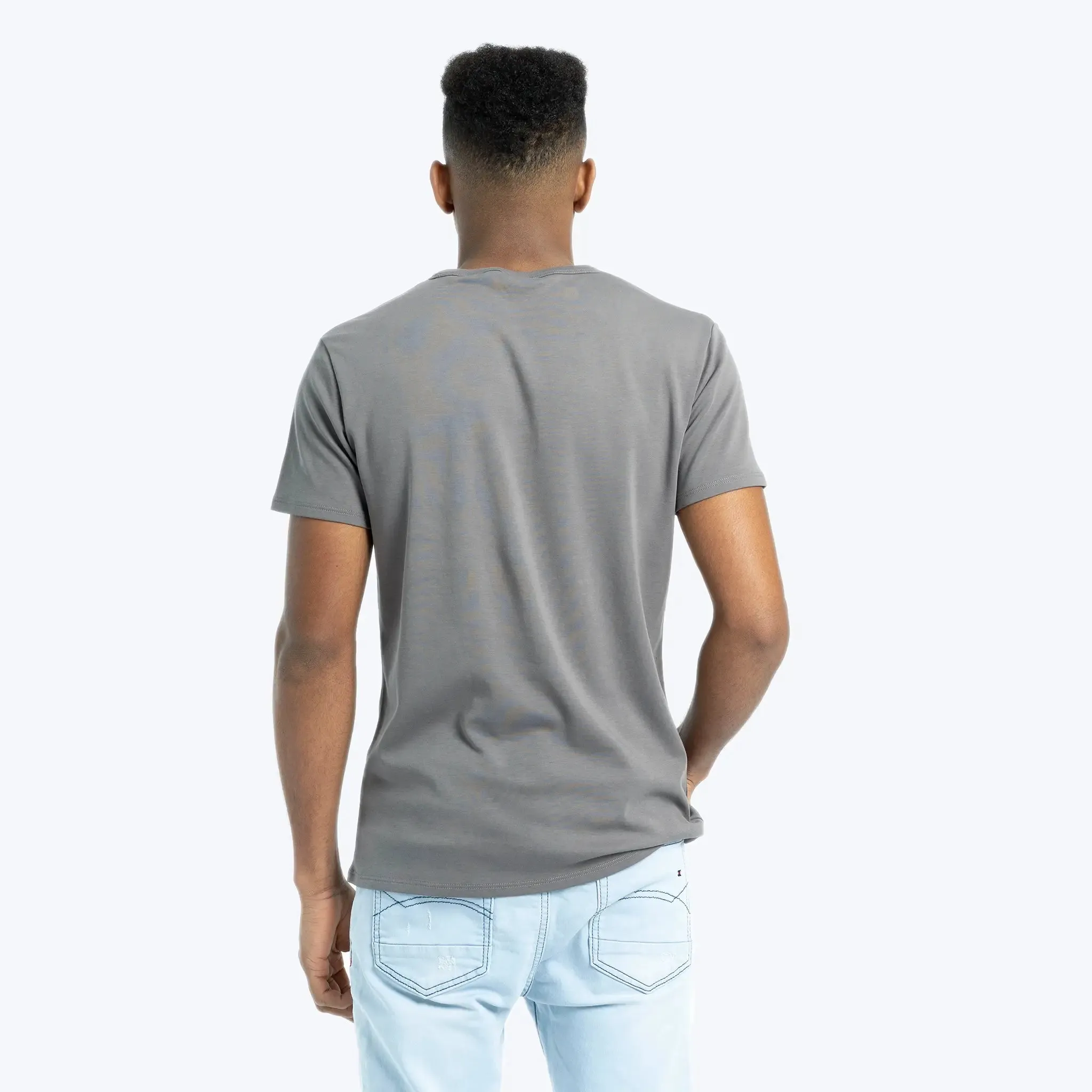 Mix 4 Pack - Men's Organic Pima Cotton Crew Neck, V-Neck, Long Sleeve & Tank Top