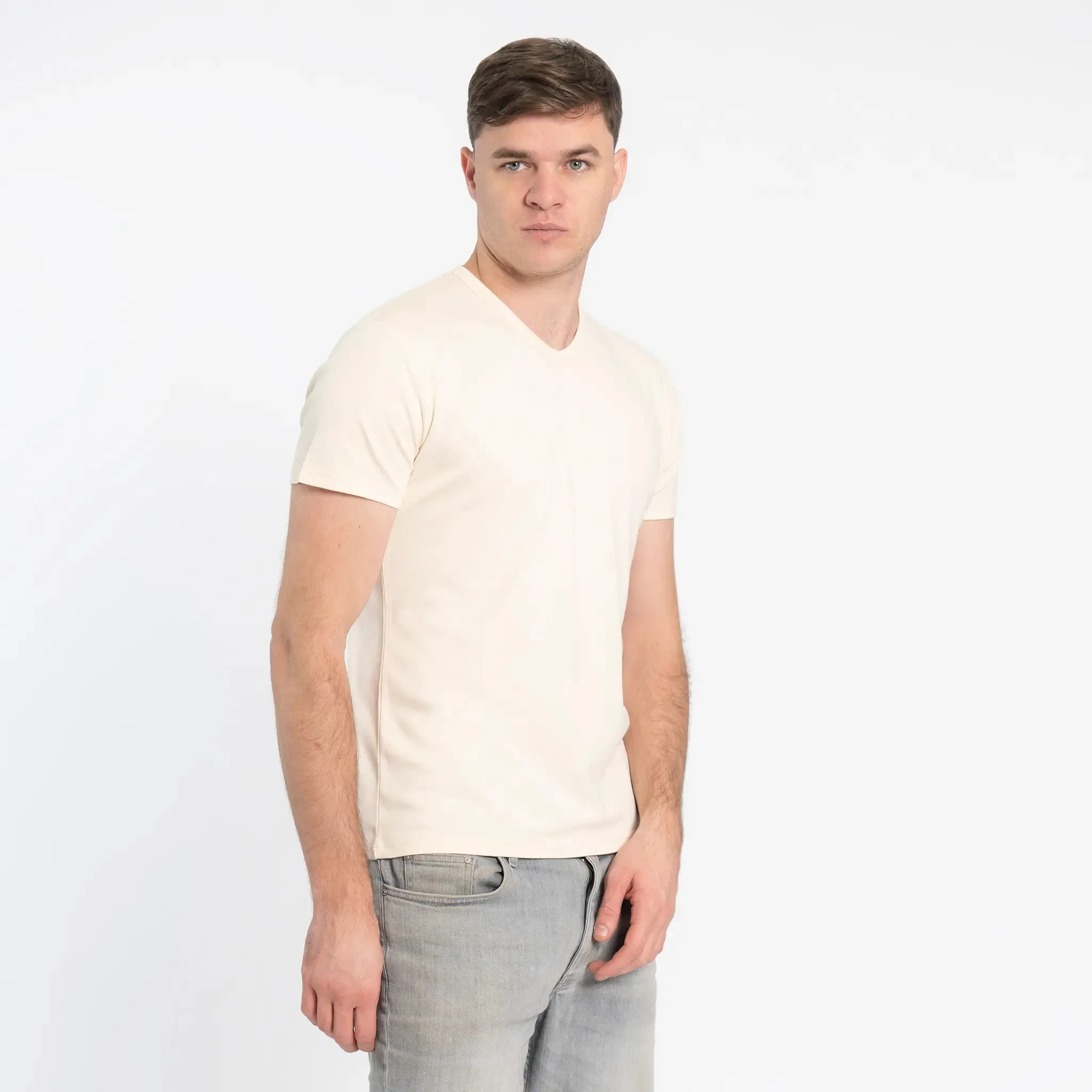 Mix 4 Pack - Men's Organic Pima Cotton Crew Neck, V-Neck, Long Sleeve & Tank Top