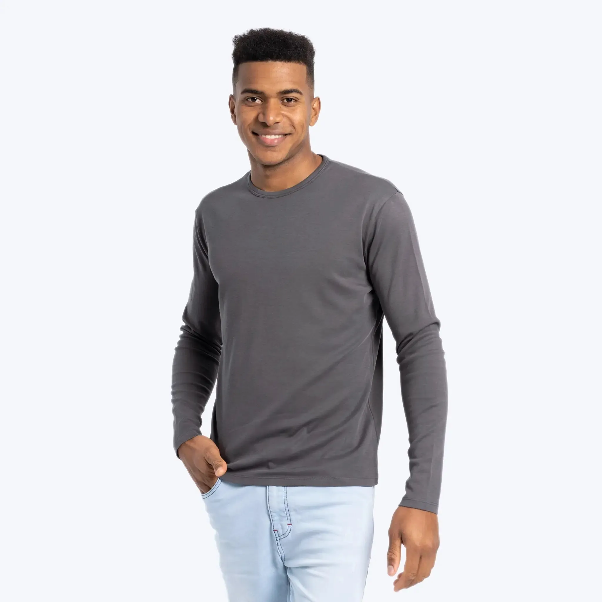 Mix 4 Pack - Men's Organic Pima Cotton Crew Neck, V-Neck, Long Sleeve & Tank Top