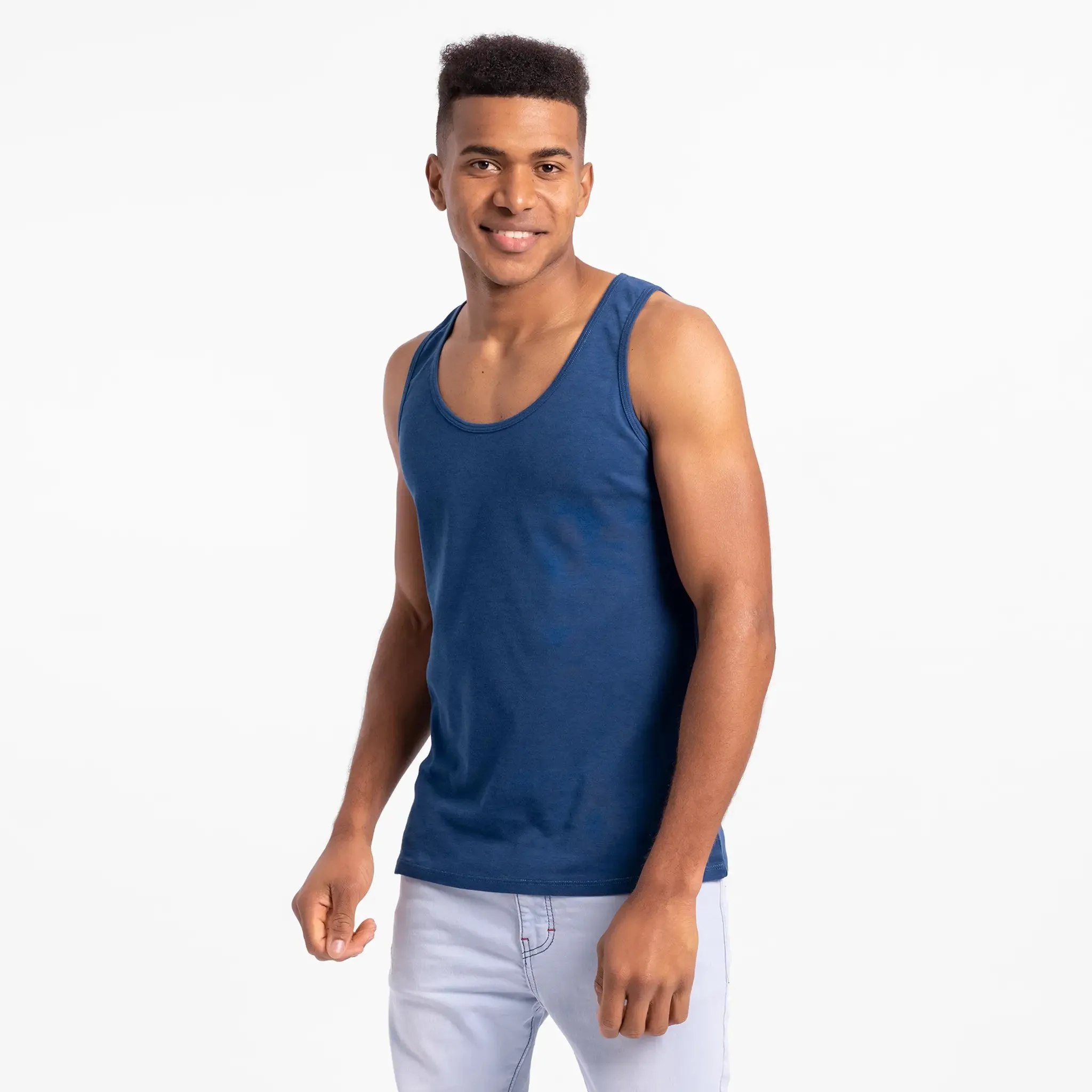 Mix 4 Pack - Men's Organic Pima Cotton Crew Neck, V-Neck, Long Sleeve & Tank Top