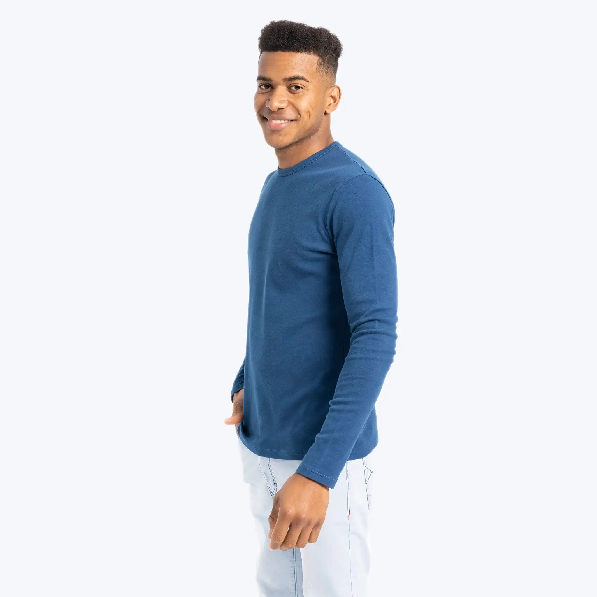 Mix 4 Pack - Men's Organic Pima Cotton Crew Neck, V-Neck, Long Sleeve & Tank Top