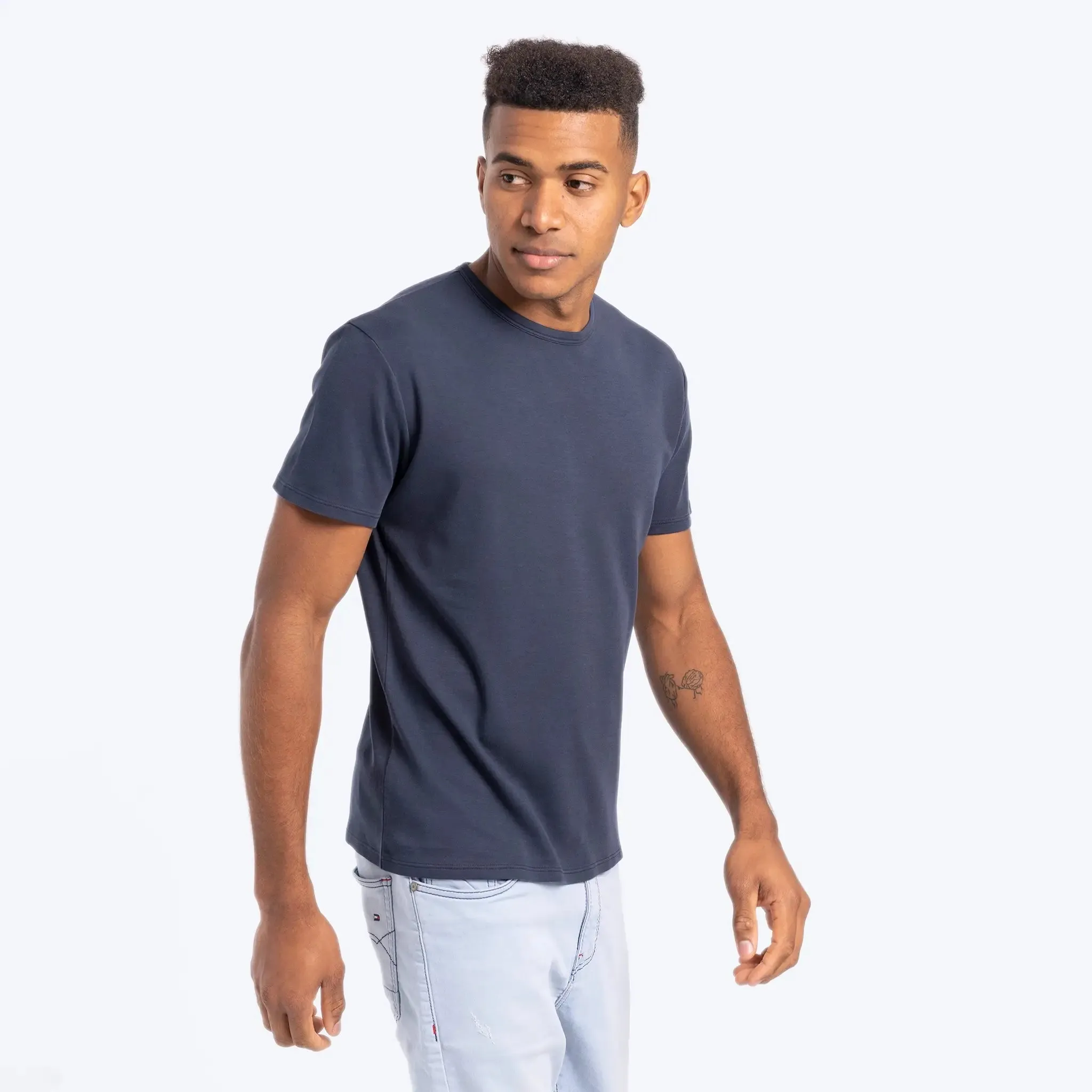 Mix 4 Pack - Men's Organic Pima Cotton Crew Neck, V-Neck, Long Sleeve & Tank Top