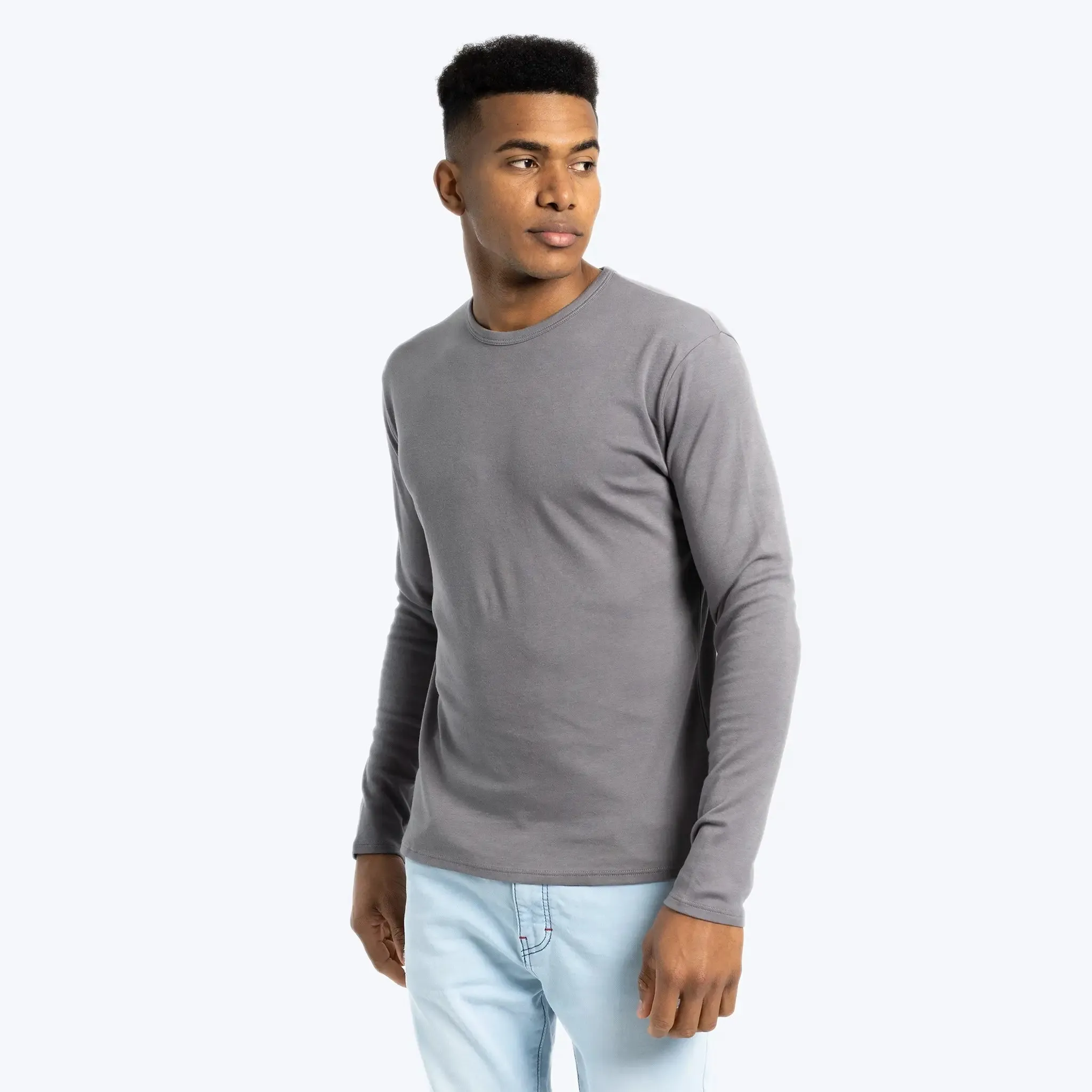 Mix 4 Pack - Men's Organic Pima Cotton Crew Neck, V-Neck, Long Sleeve & Tank Top