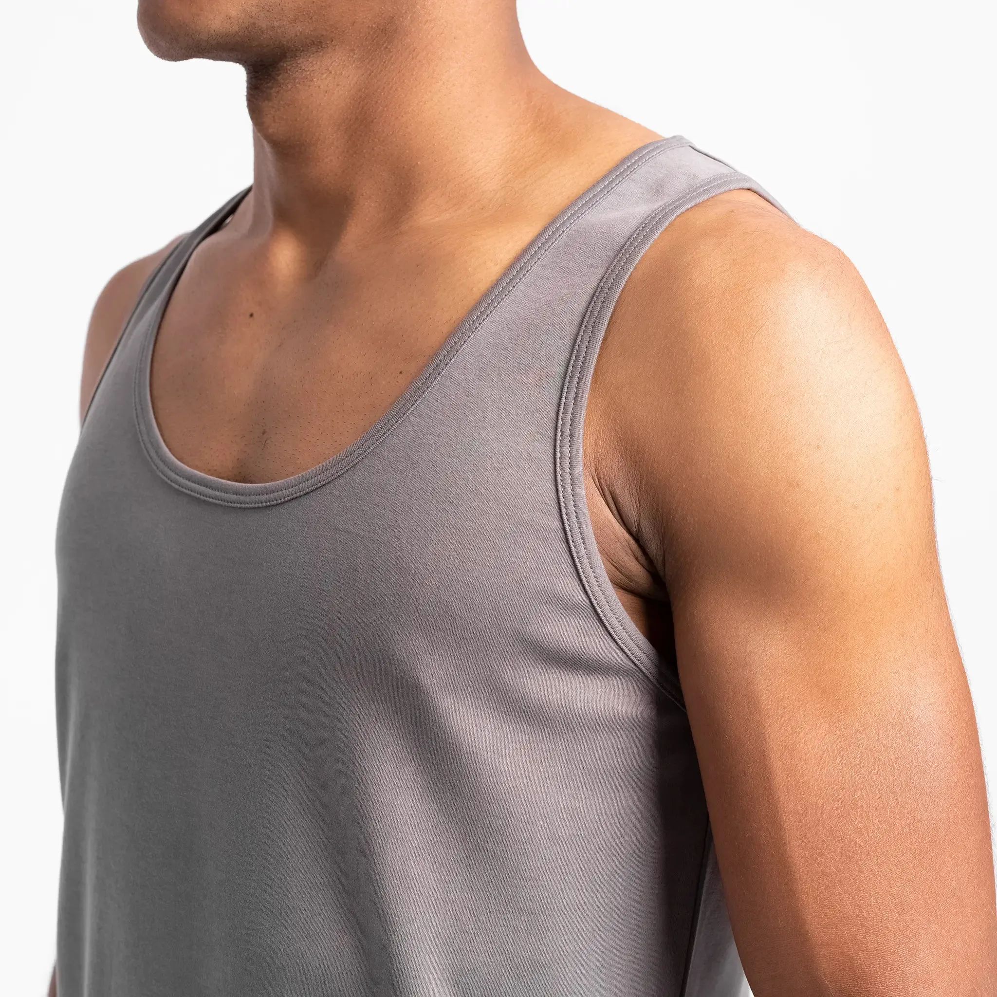 Mix 4 Pack - Men's Organic Pima Cotton Crew Neck, V-Neck, Long Sleeve & Tank Top