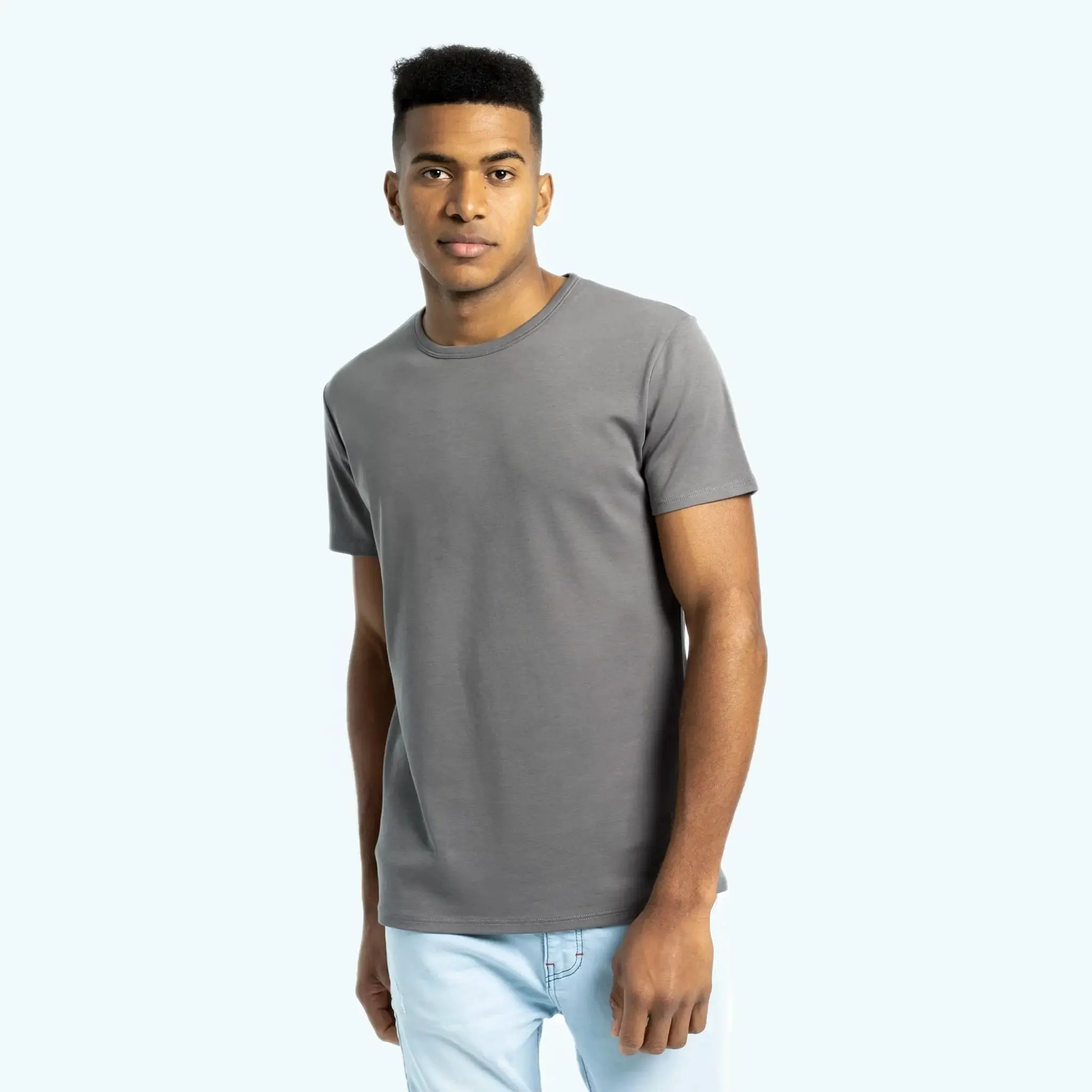 Mix 4 Pack - Men's Organic Pima Cotton Crew Neck, V-Neck, Long Sleeve & Tank Top