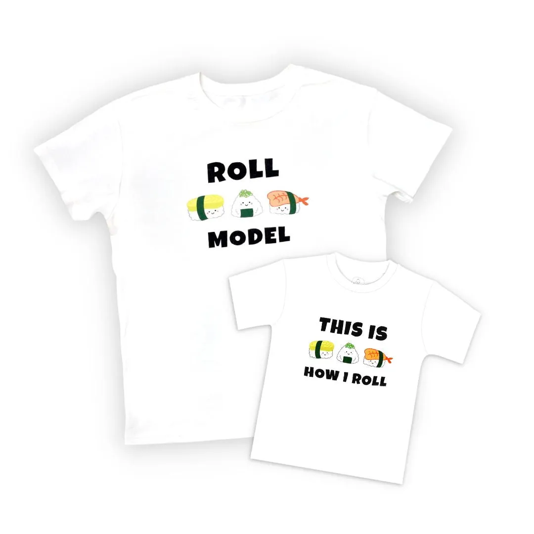 Mommy & Me Set Organic Cotton T-Shirts - Sushi