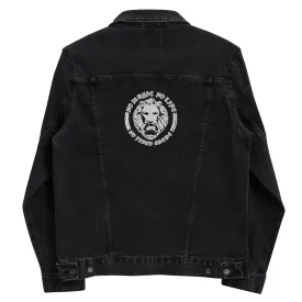 No Music No Life Denim Embroidered Jacket