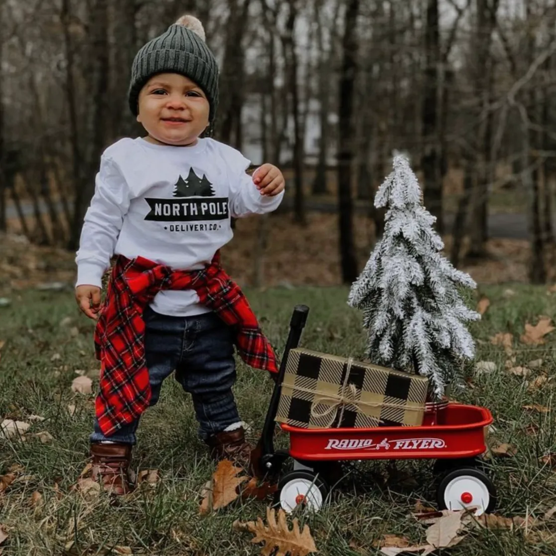 North Pole Delivery Co. - Child LONG SLEEVE Tee