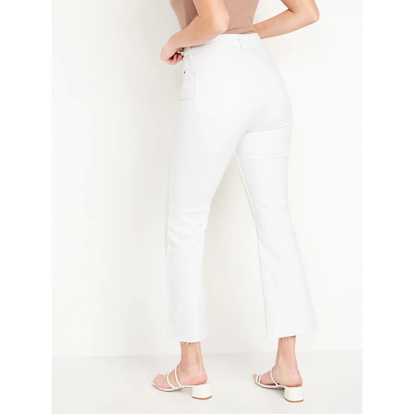 ON High Waist White Flare Jeans