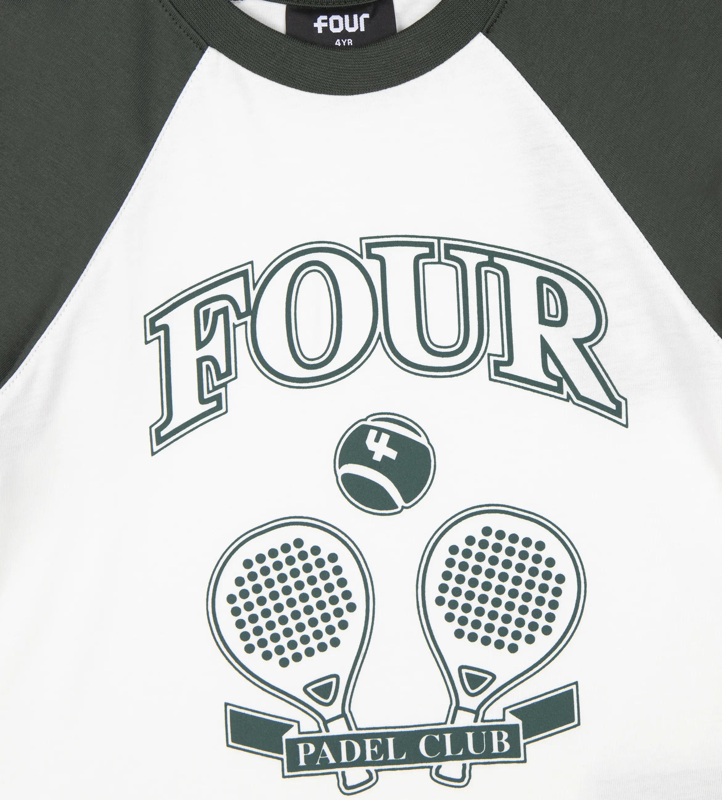 Padel T-shirt Panna & Deep Forest