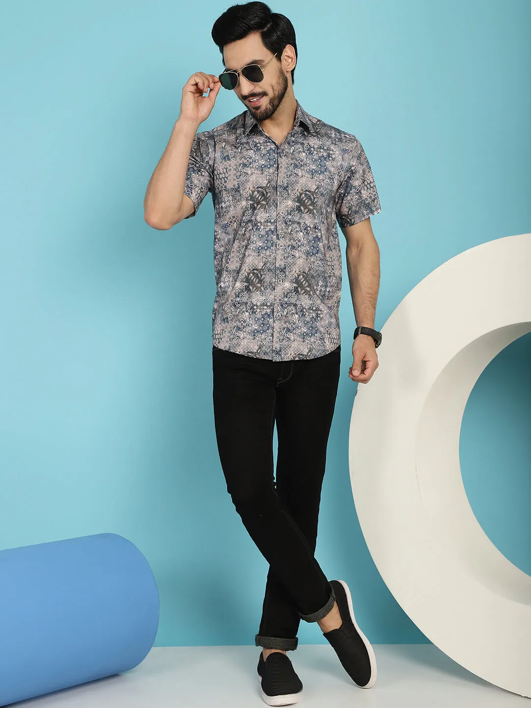 Pejali Printed Casual Shirt