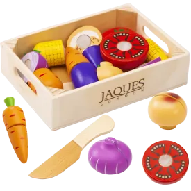 Pretend Play Food Set - Wooden Fruit and Veg