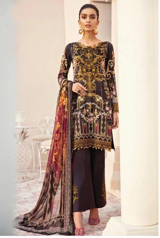 Printed Pakistani Style Material Salwar Suit Material For Women