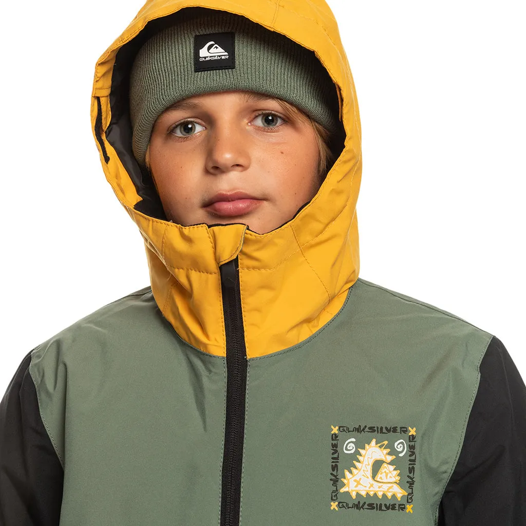 Quiksilver 2024 In The Hood Youth Jacket - Laurel Wreath