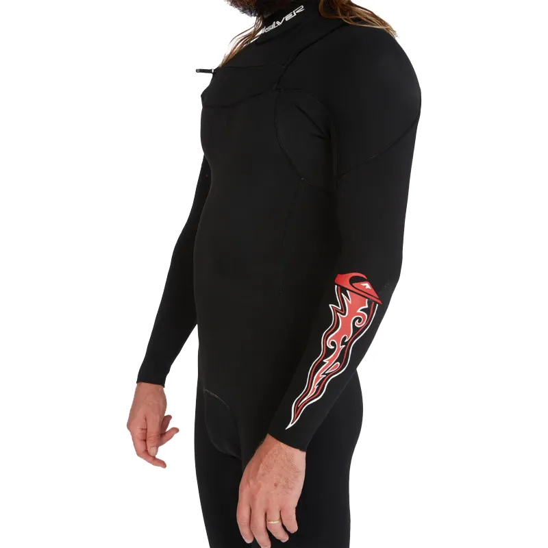 Quiksilver Everyday Sessions 2/2 Chest Zip LS Spring Suit- Black