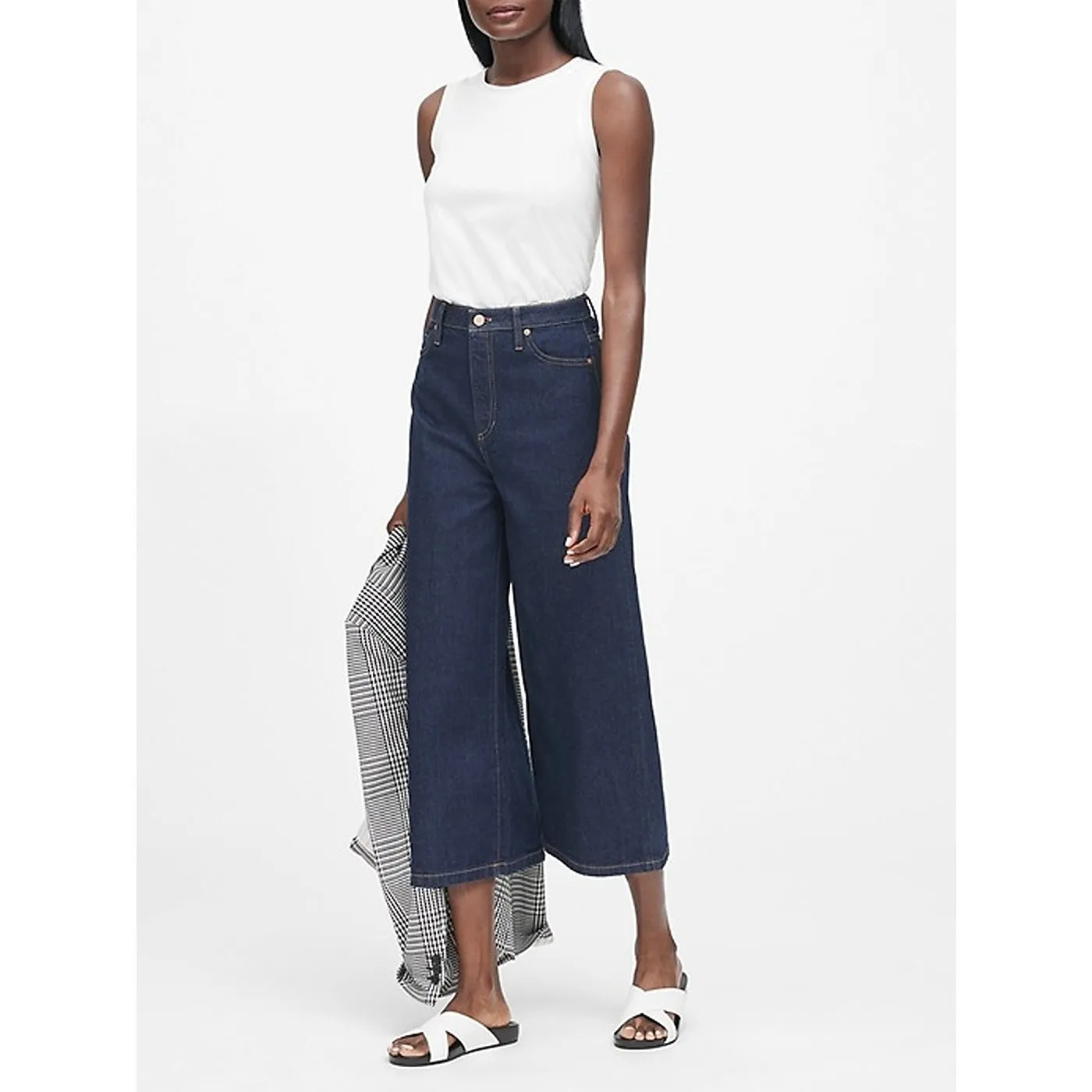 Rinse Wash Culotte Jeans