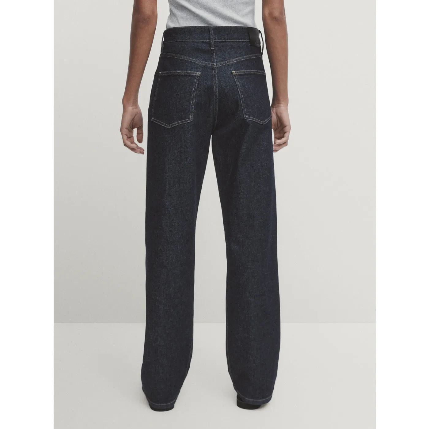 Rinse Wash Straight Leg Jeans