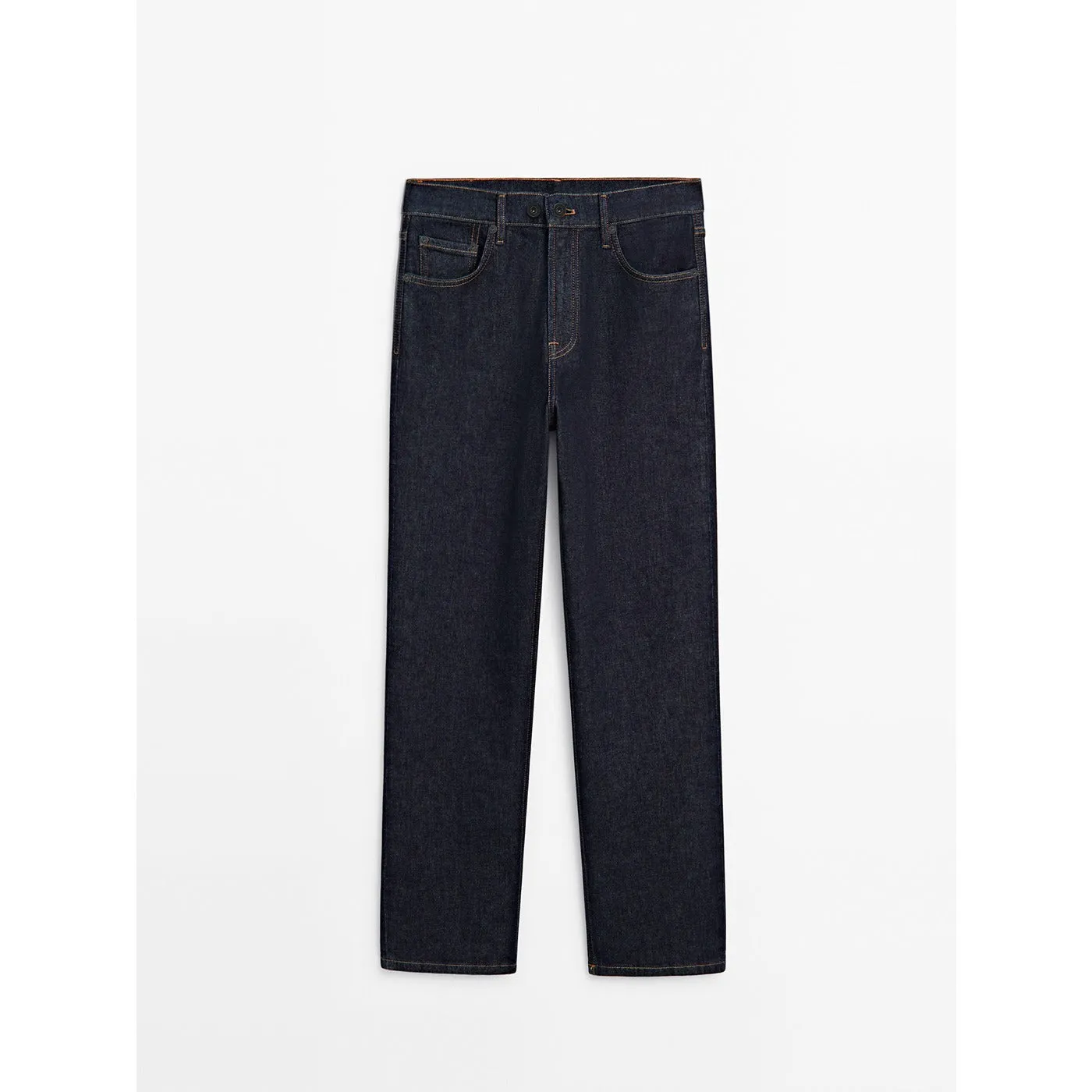 Rinse Wash Straight Leg Jeans