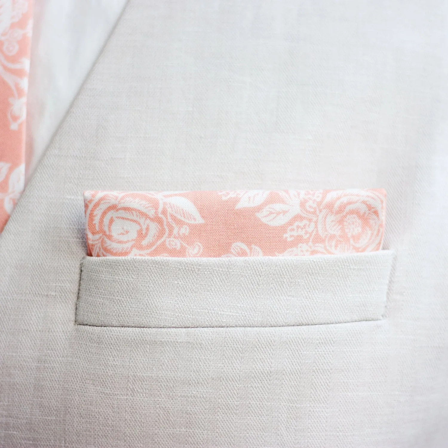 Sailor Bow Clip Or Headband / Peach Toile