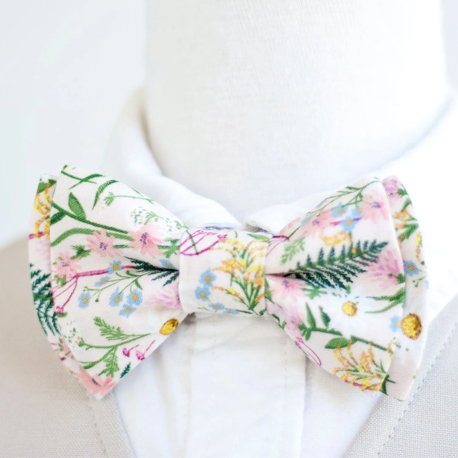 Sailor Bow Clip Or Headband / Wildflowers In Pink