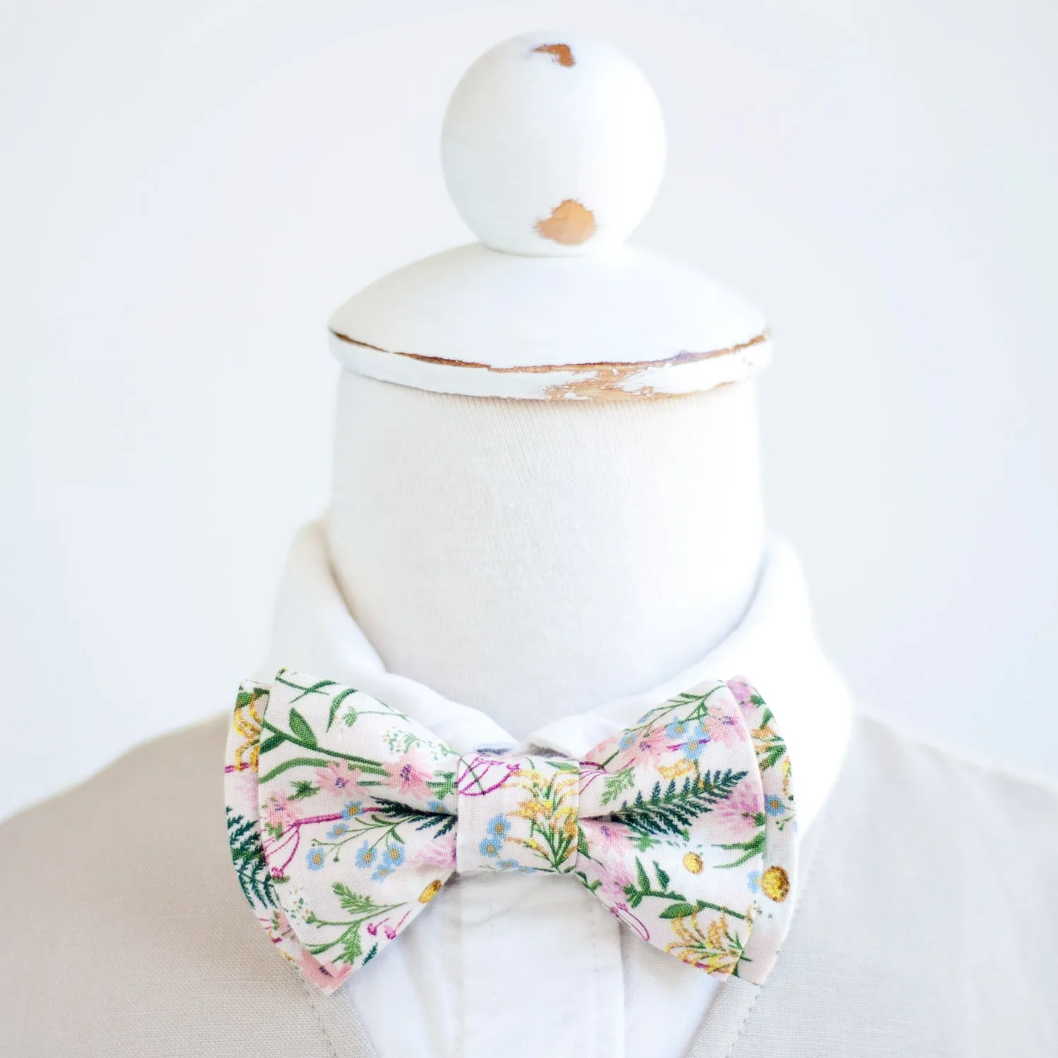 Sailor Bow Clip Or Headband / Wildflowers In Pink