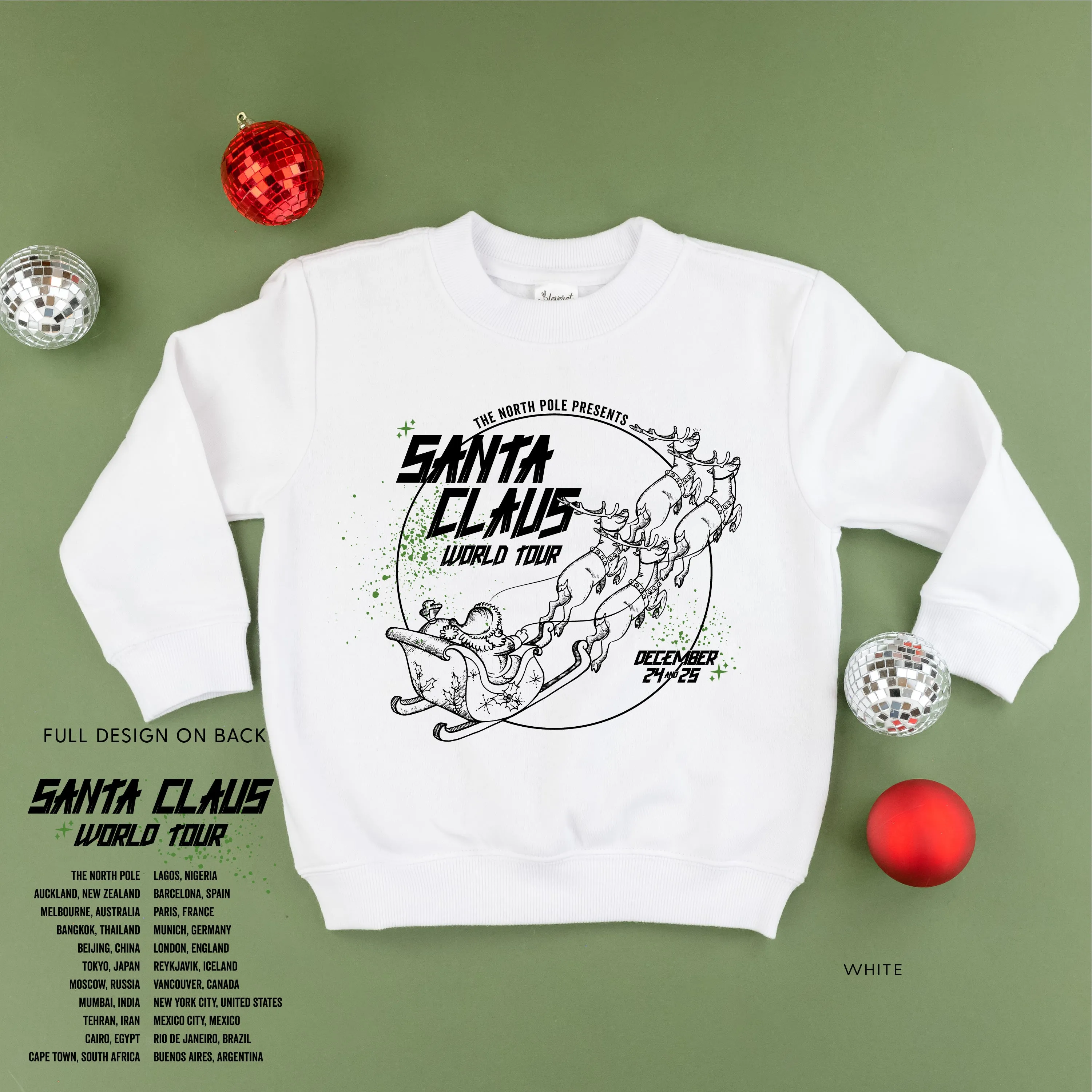 Santa Claus World Tour (f&b) - Child Sweater