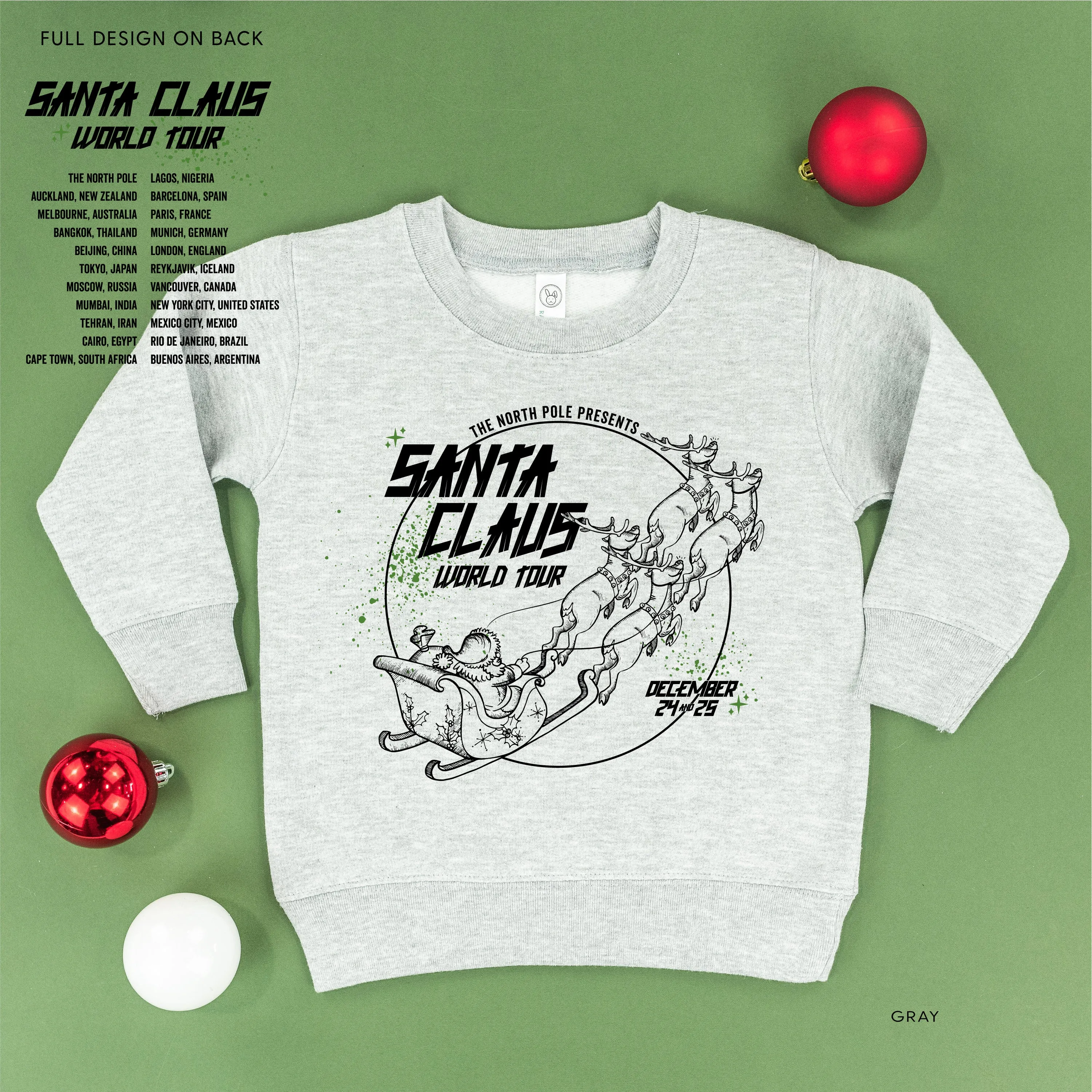 Santa Claus World Tour (f&b) - Child Sweater