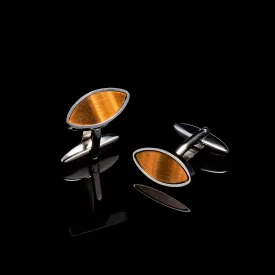 Silver Tiger Eye Eye Cufflinks