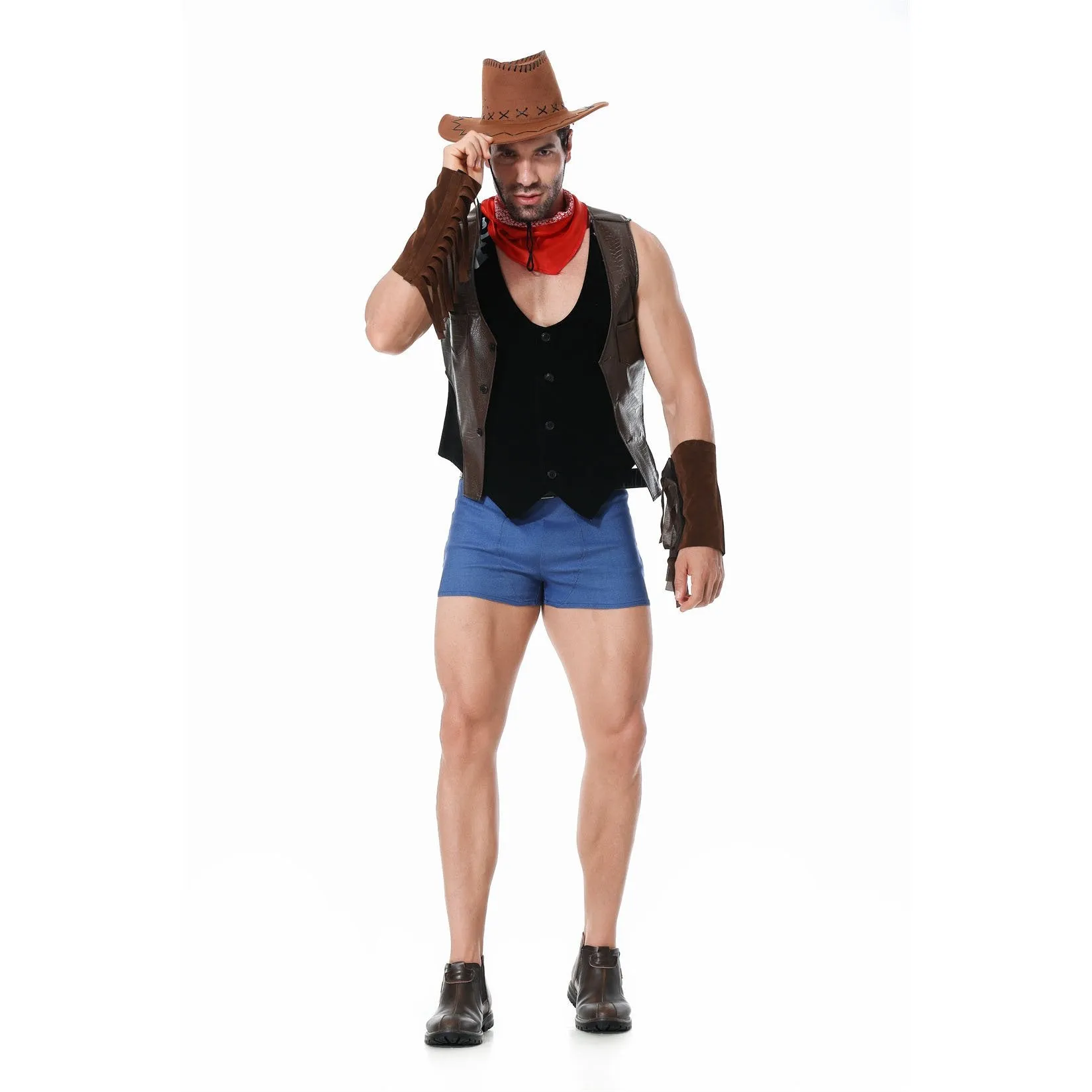 Stag Do Party Fancy Dress Costume Western Cowboy for Men