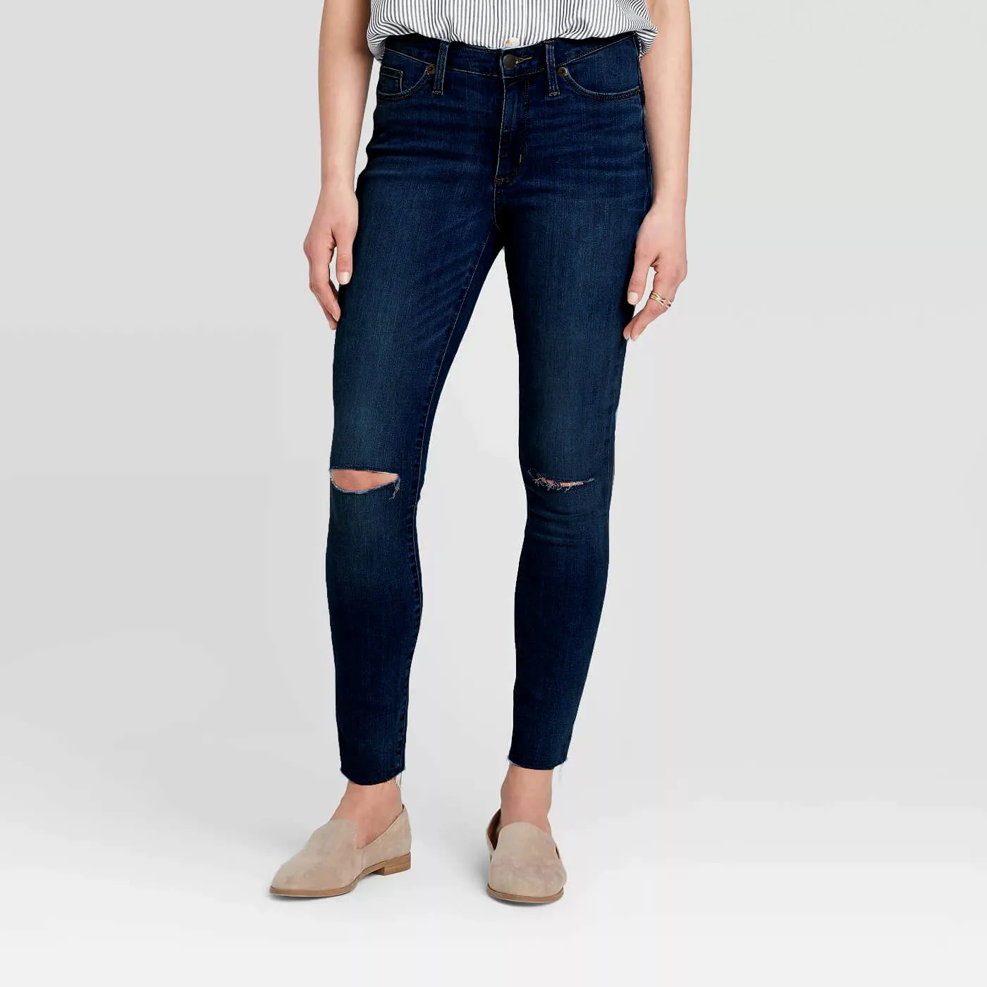 Universal Thread Ripped Dark Jeans