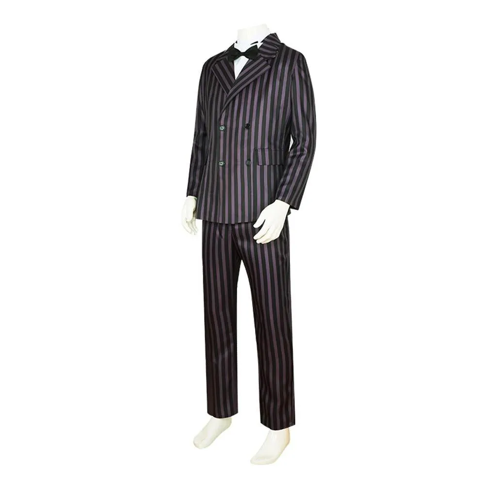 Wednesday's Dad Costume The Addams Family Cosplay Gomez Costume Outfit Sets For Men