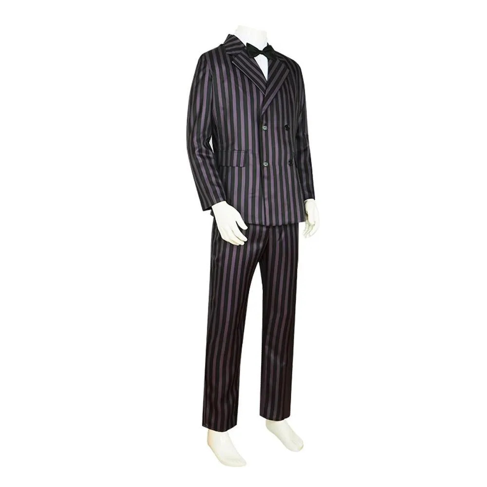 Wednesday's Dad Costume The Addams Family Cosplay Gomez Costume Outfit Sets For Men